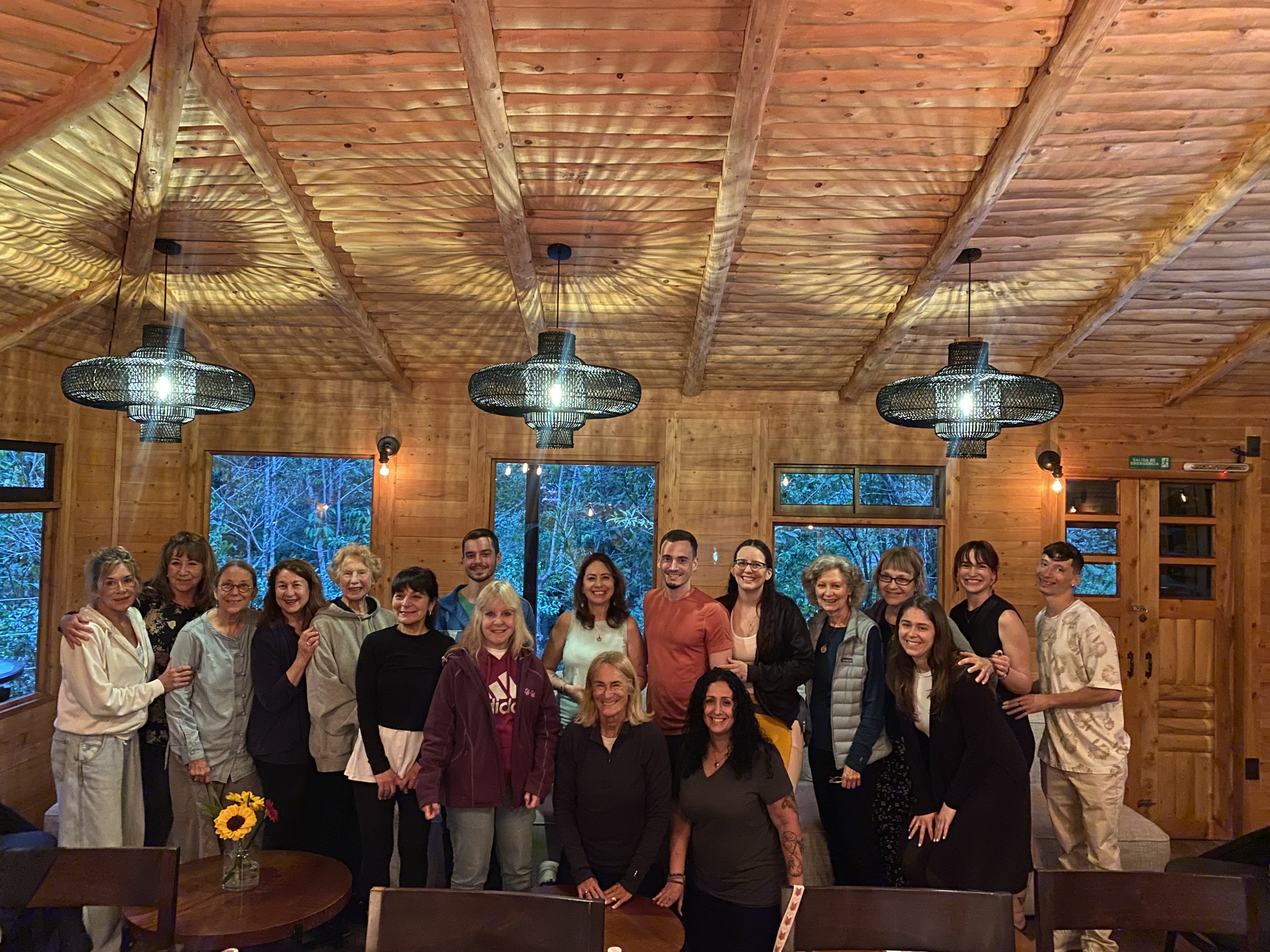 Retreat group in the Verdesana lodge